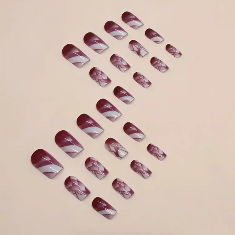 Press On Nails Short Square Fake Nails - Picture 5 of 6